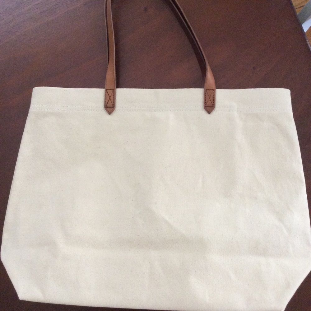 Madewell large canvas transport tote. NWT